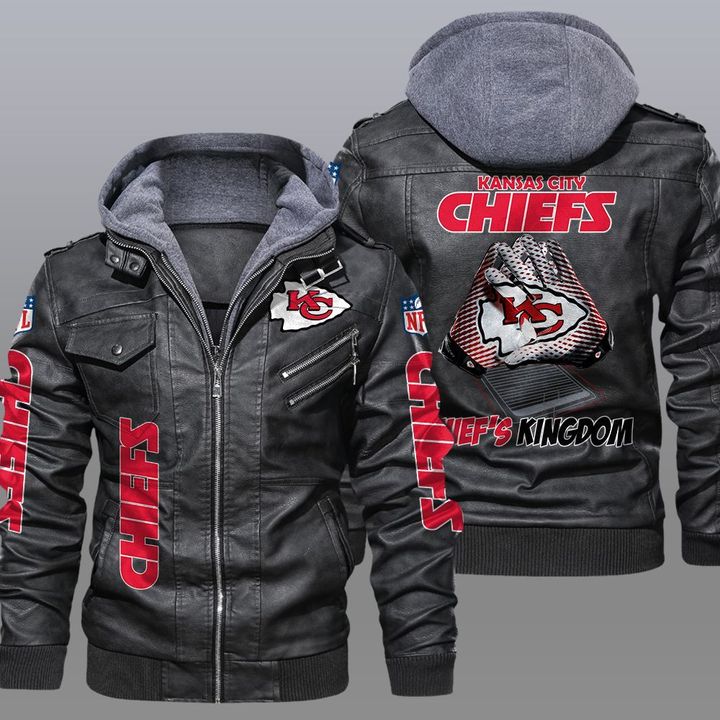 NFL Kansas City Chiefs leather jacket 4