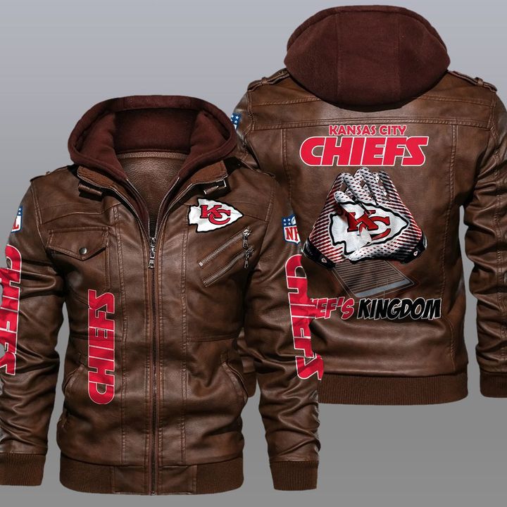 NFL Kansas City Chiefs leather jacket 5