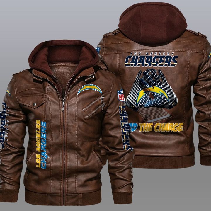 NFL Los Angeles Chargers leather jacket 8