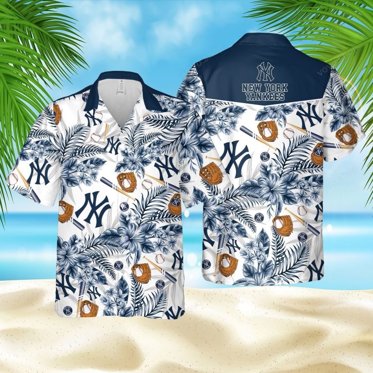 New York Yankees Baseball Hawaiian Shirt, short 10