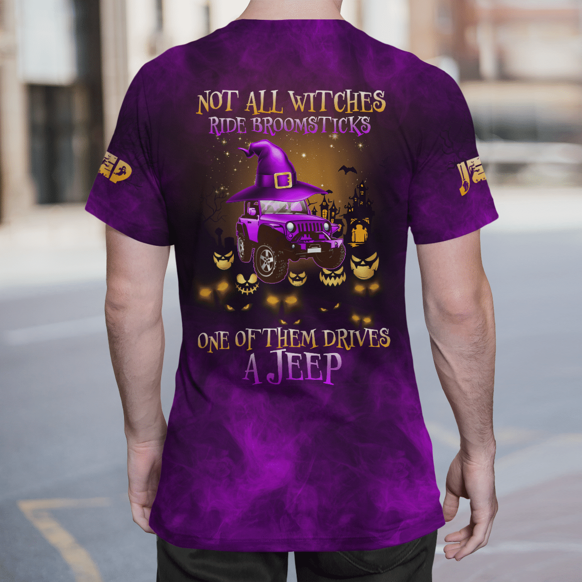 Not all the witches ride broomsticks one of them drives a jeep 3d T shirt 2