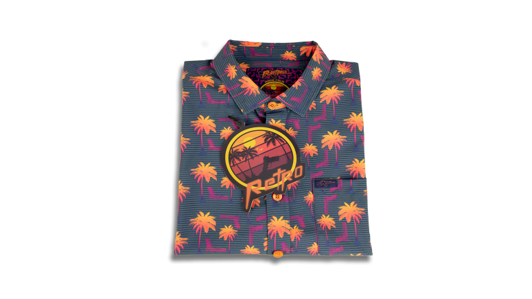 Rising Palm Orange Shotgun Hawaiian shirt 9