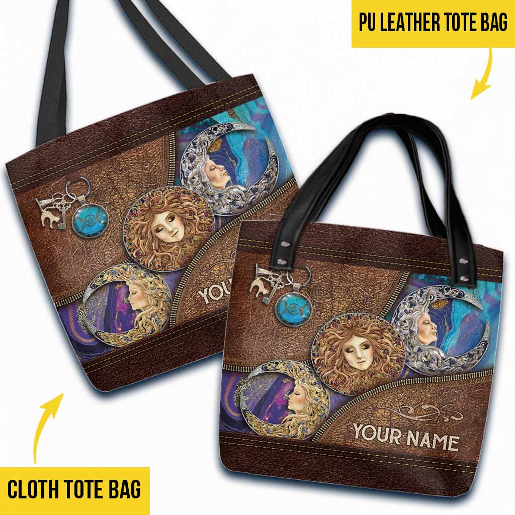 Salty Lil' Witch Triple Moon custom Personalized Tote Bag 7
