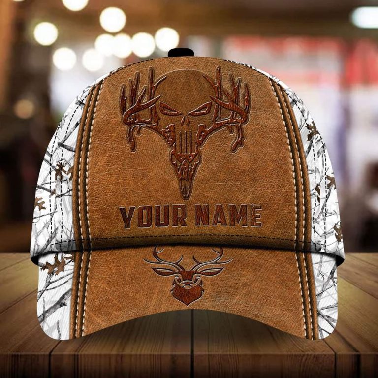 Skull Deer hunting Pattern custom personalized name cap 28