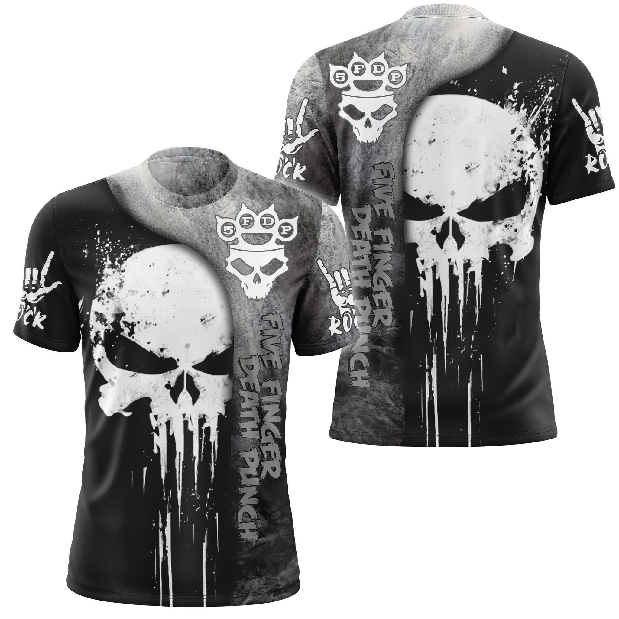Skull five finger death punch 3d hoodie and shirt