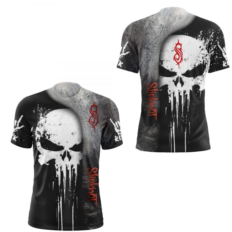Slipknot skull 3d hoodie and shirt