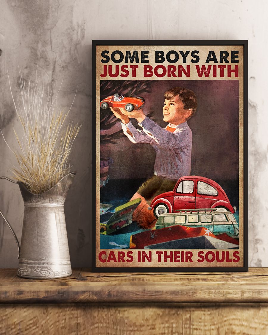 Some boys are just born with cars in their souls poster 12