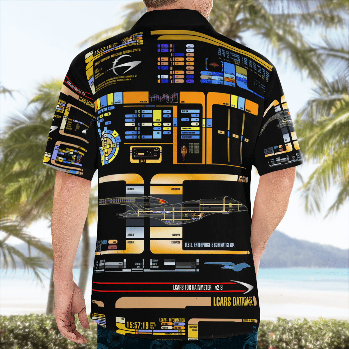 Star Trek control panel Hawaiian shirt 3