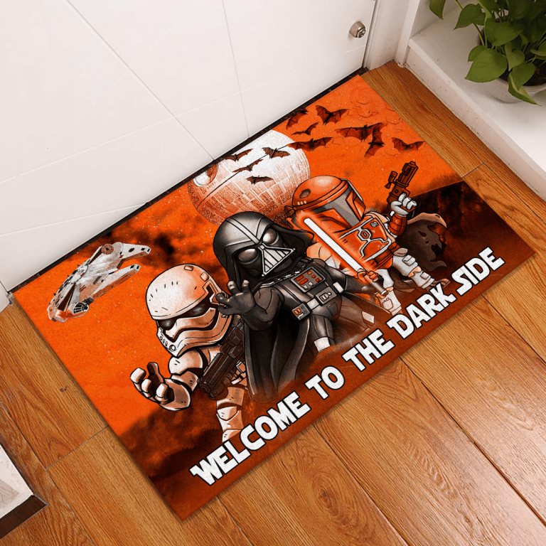 Star Wars Darth Vader Stormtrooper Boba Fett Welcome to the dark side doormat 18