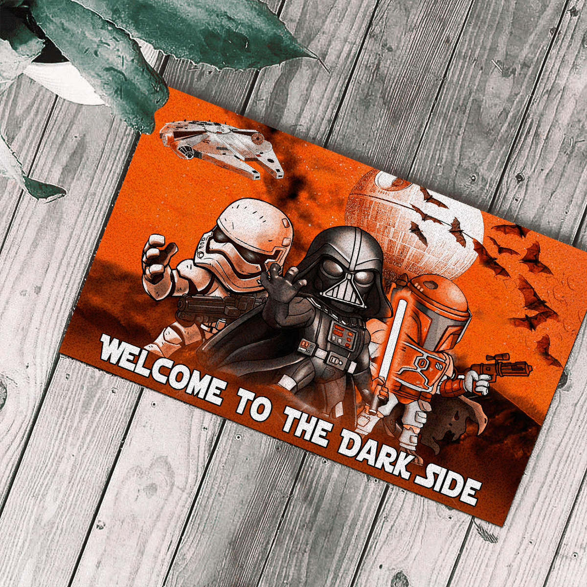 Star Wars Darth Vader Stormtrooper Boba Fett Welcome to the dark side doormat 8
