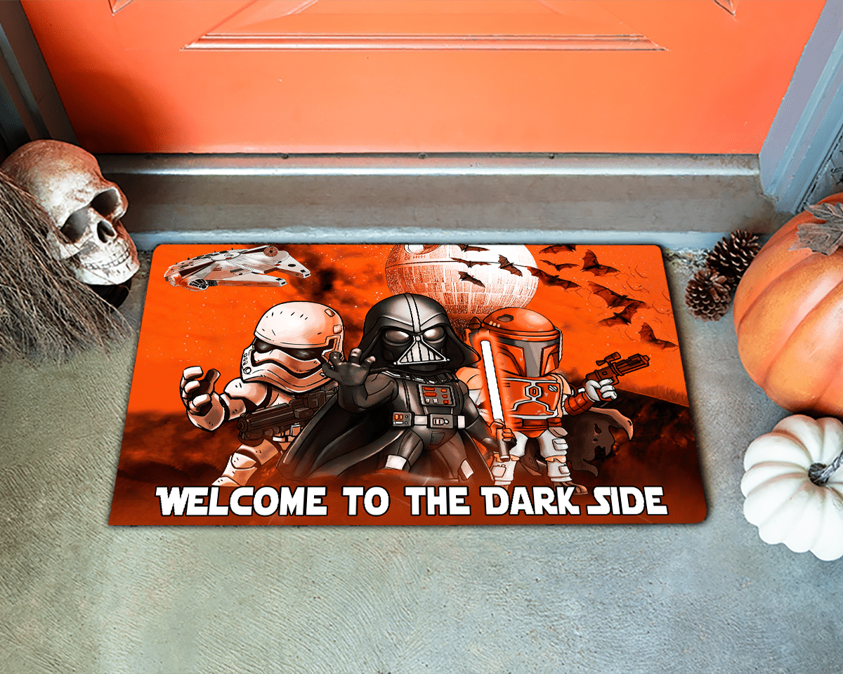 Star Wars Darth Vader Stormtrooper Boba Fett Welcome to the dark side doormat 9