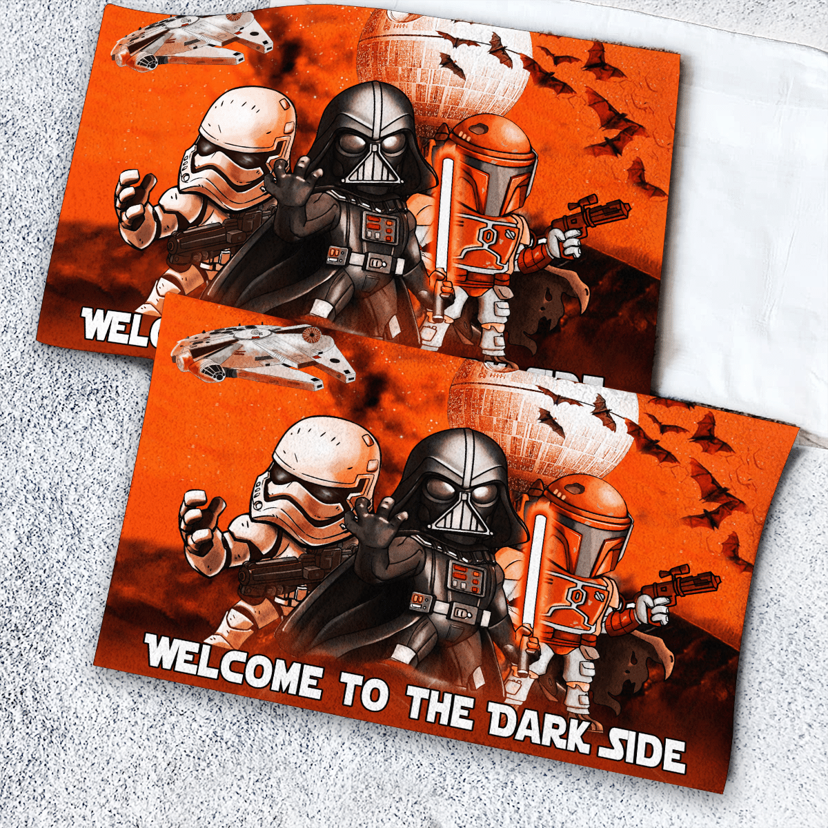 Star Wars Darth Vader Stormtrooper Boba Fett Welcome to the dark side doormat 13