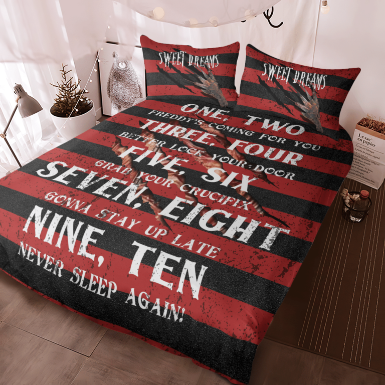 Sweet dreams one two Freddy is coming bedding set 6