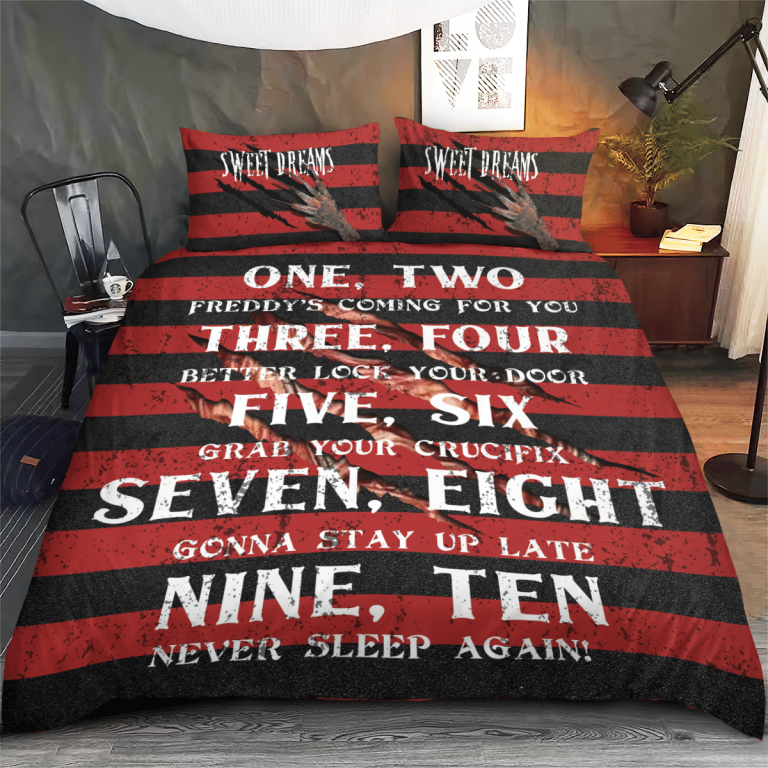 Sweet dreams one two Freddy is coming bedding set 7