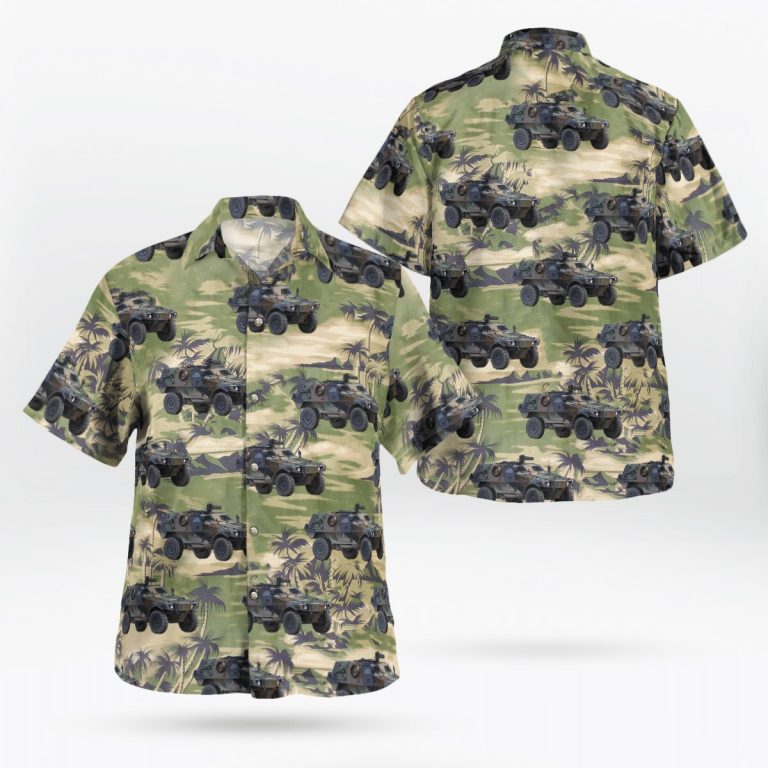 Tank Land force Hawaiian shirt 12