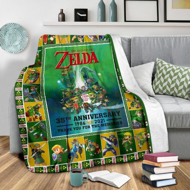 The legends of Zelda 35th anniversary thank you for the memories blanket 15