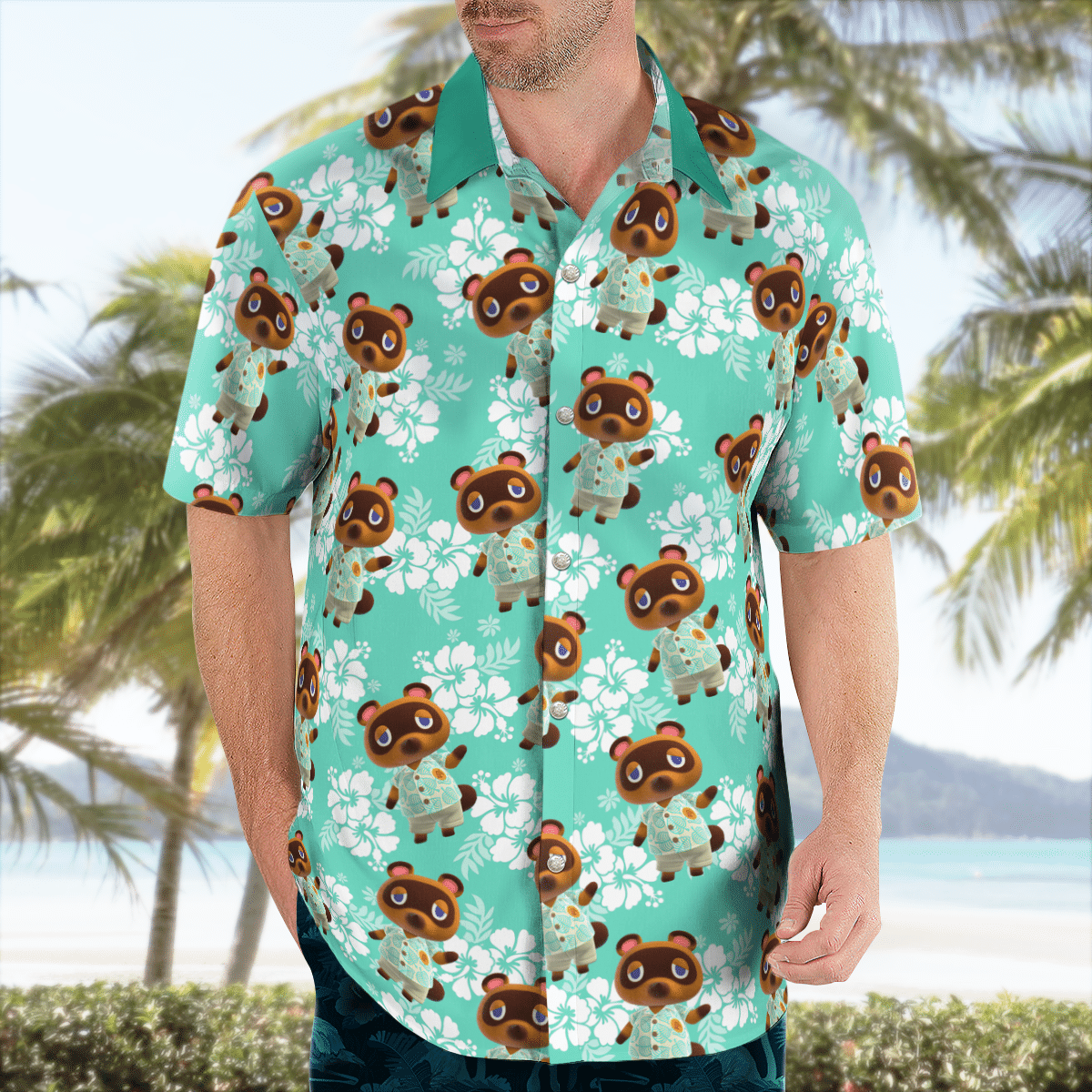 Tom Nook Hawaiian shirt 2