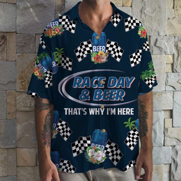 Track Racing Race Day And Beer Hawaiian Shirt 13