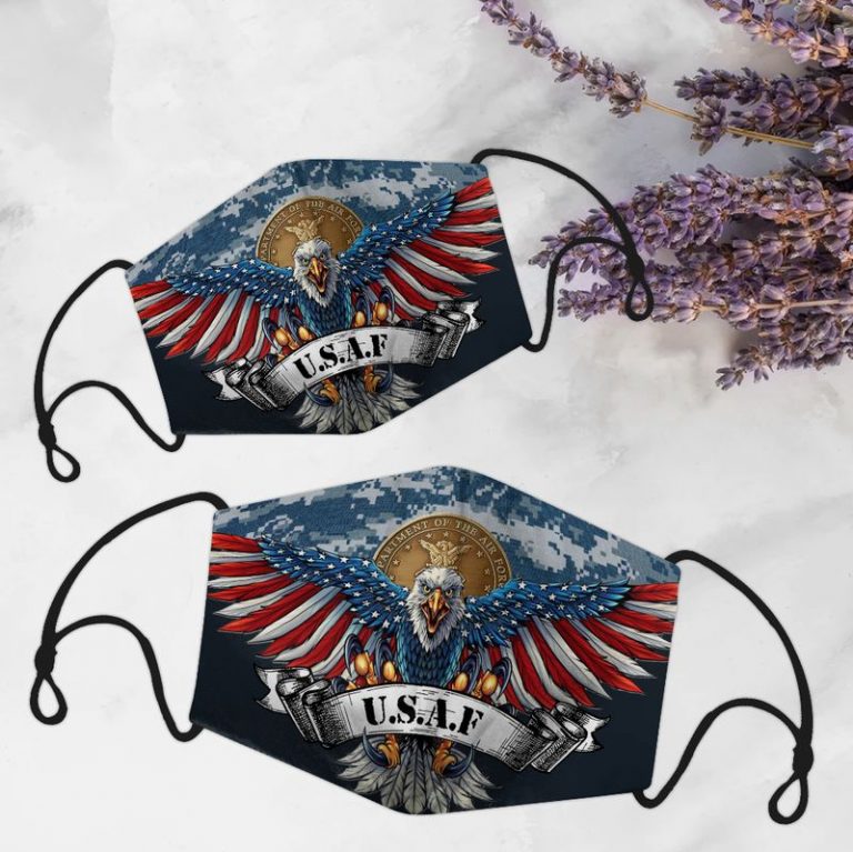 US Air Force Eagle American flag face mask 14