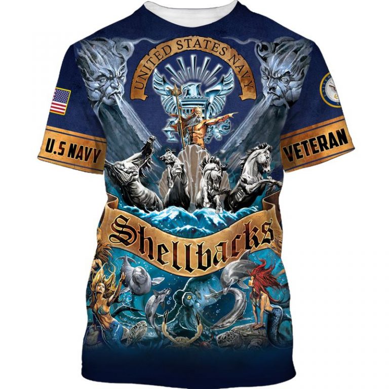 United States Navy Poseidon God Shellbacks 3d shirt hoodie 15