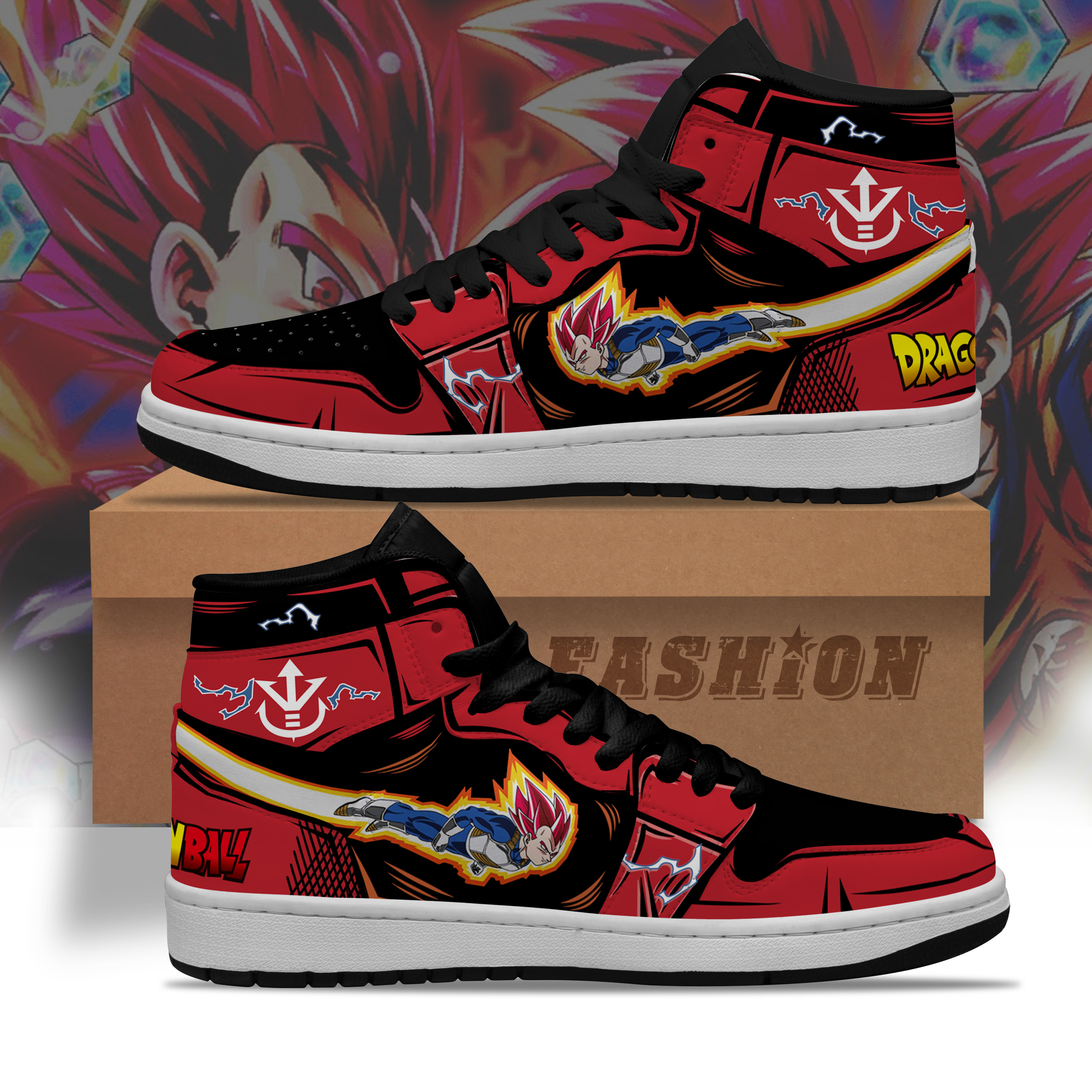 Vegeta Dragon Ball Air Jorden high top sneaker Shoes 2