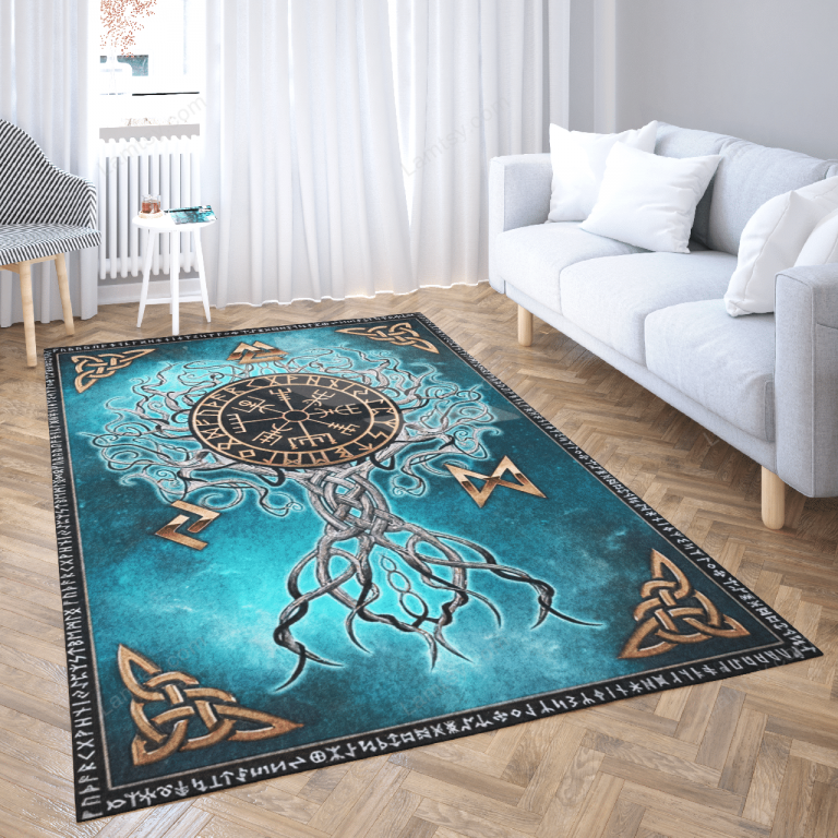 Wicca Tree of Life Viking rug 6