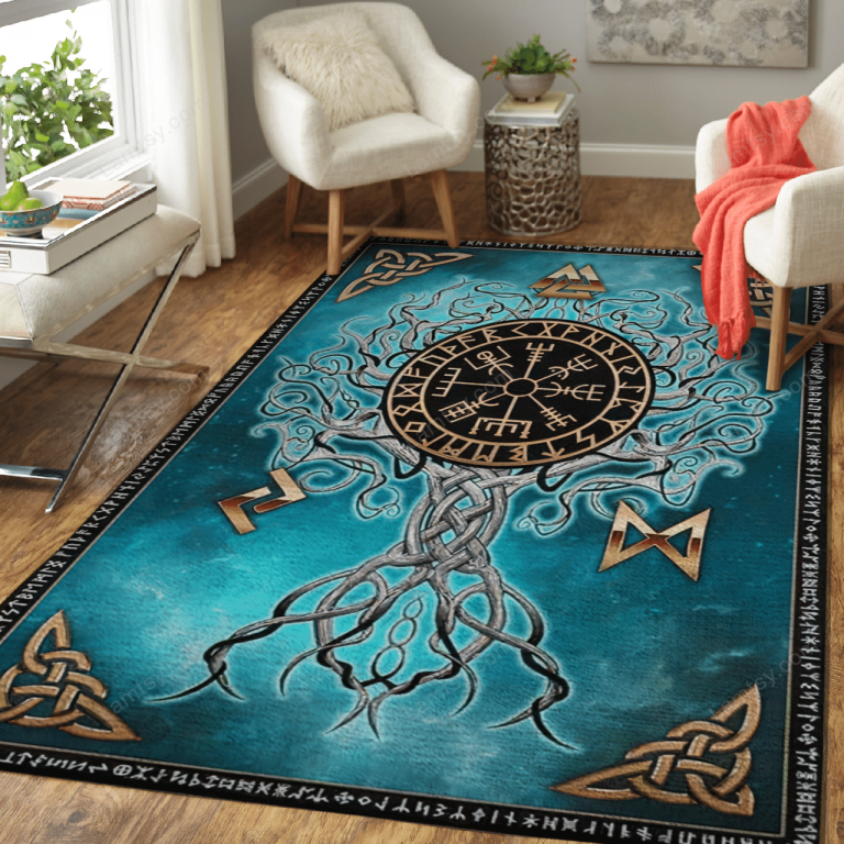 Wicca Tree of Life Viking rug 7