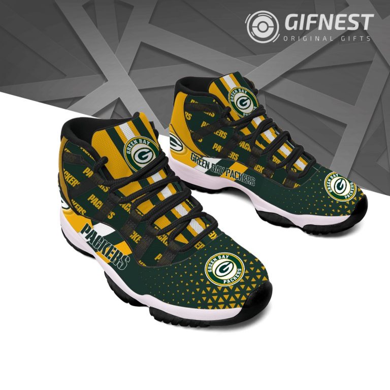 Green Bay Packers Air Jordan 11 sneaker shoes 10