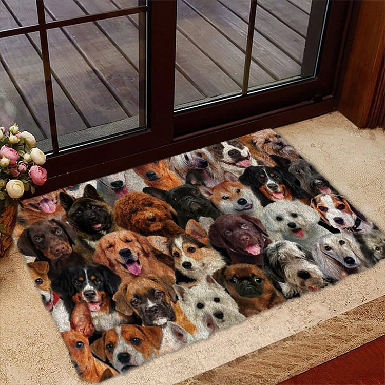 A Bunch Of Dogs Doormat