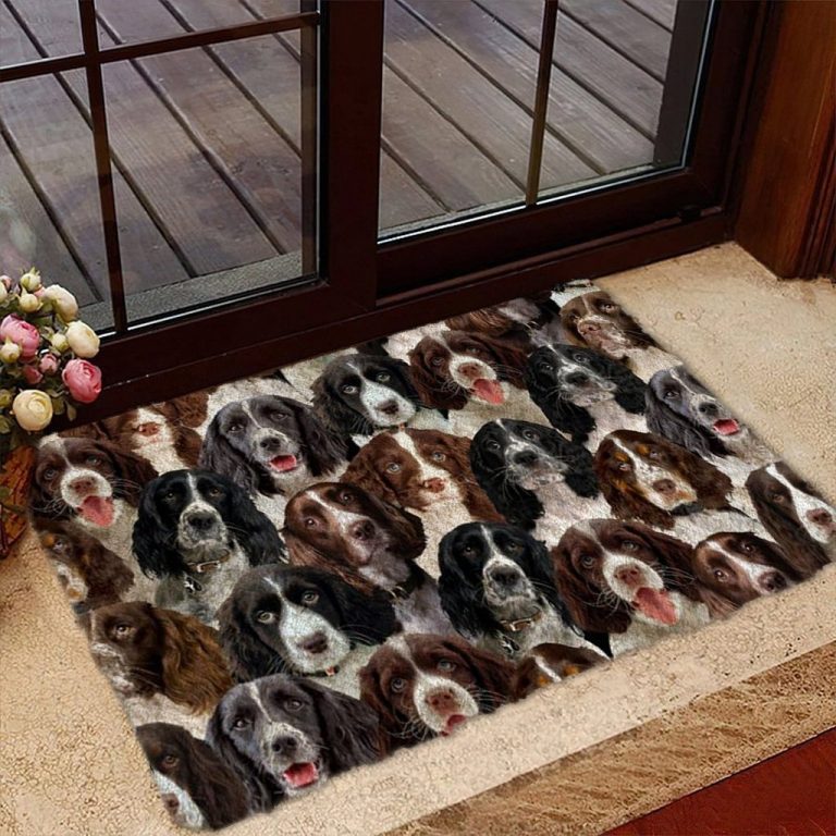 A Bunch Of English Springer Spaniels Doormat 6