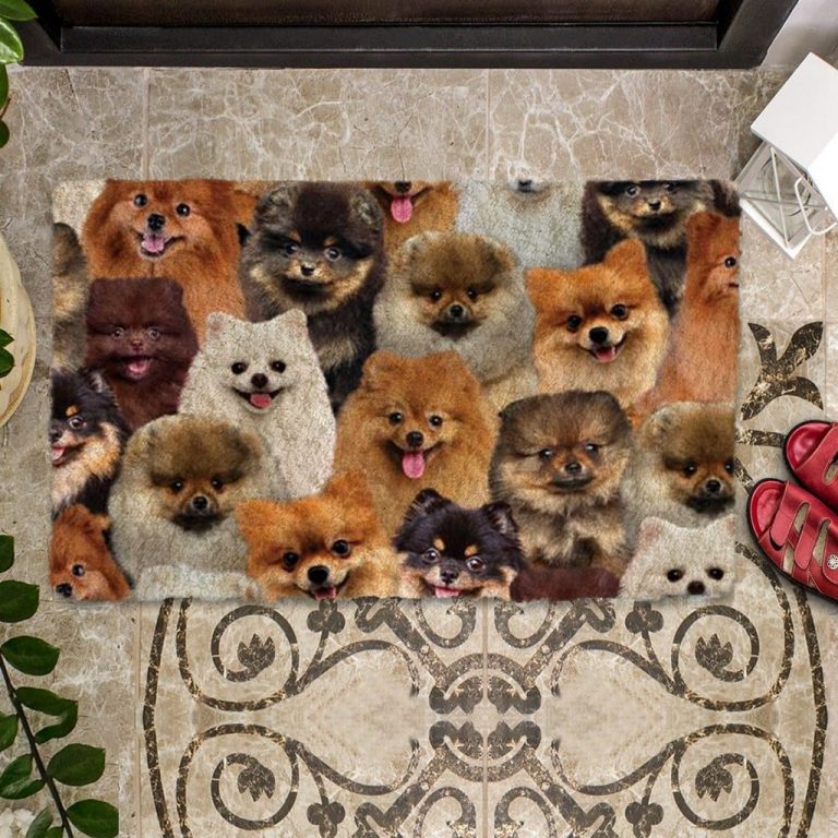 A Bunch Of Pomeranians Doormat 6