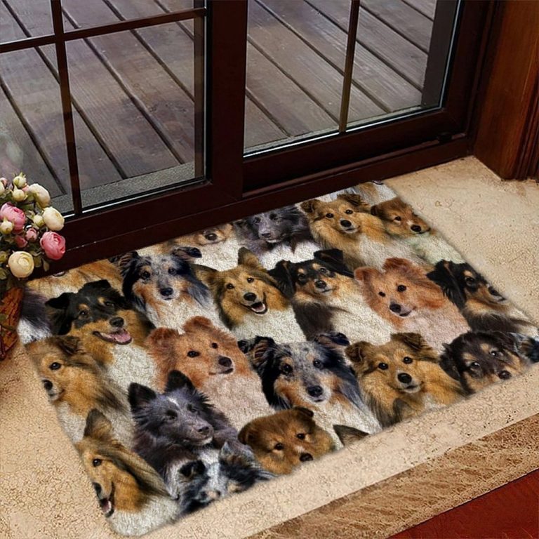 A Bunch Of Shetland Sheepdogs, Shelties Doormat 7