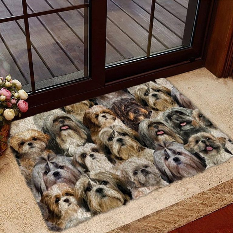 A Bunch Of Shih Tzus Doormat 6