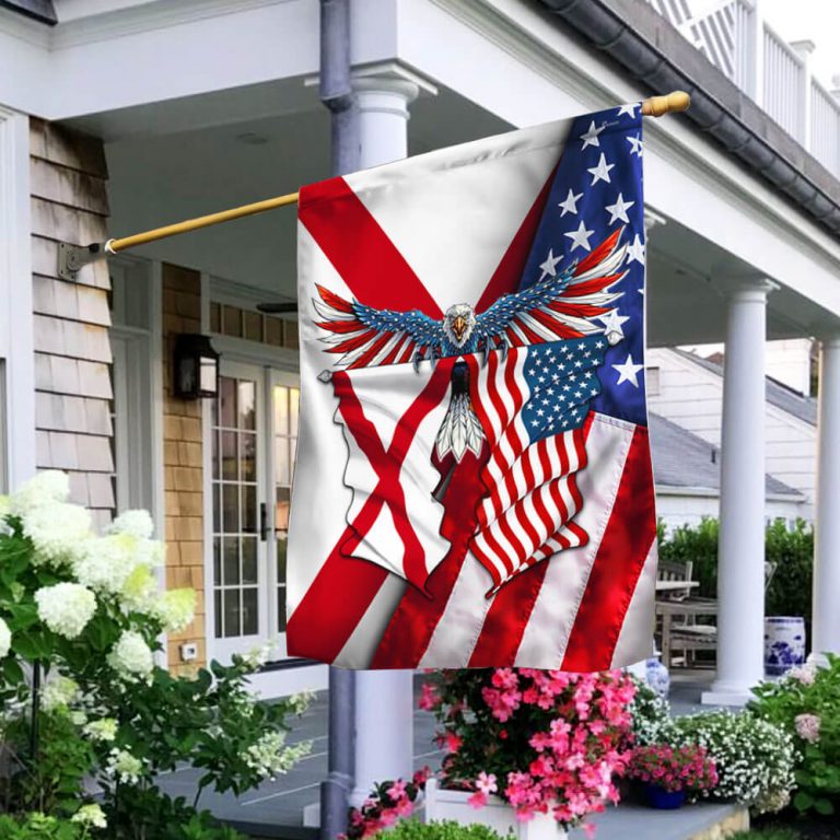 Alabama American Eagle Flag 15