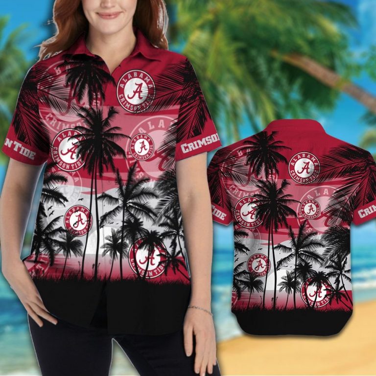 Alabama Crimson Tide Hawaiian Tropical shirt, short 14