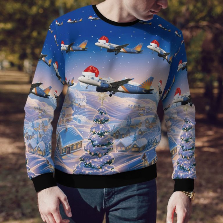 Allegiant Air Airbus A319 111 Christmas sweater, sweatshirt 12