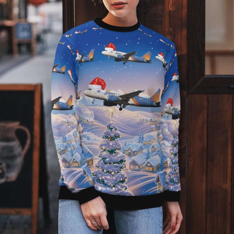Allegiant Air Airbus A319 111 Christmas sweater, sweatshirt 10