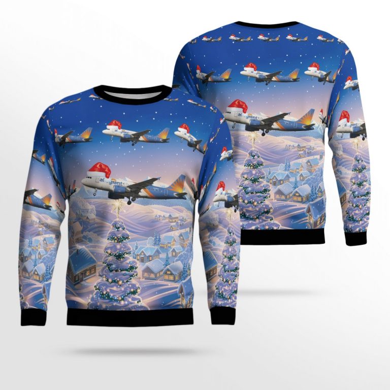 Allegiant Air Airbus A319 111 Christmas sweater, sweatshirt 8