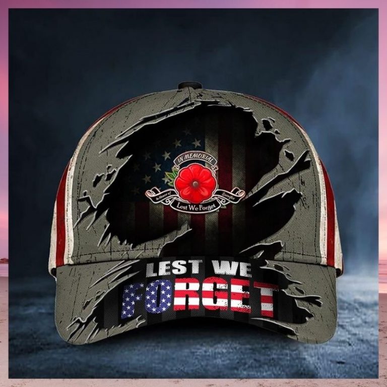 American Remembrance Veteran Day Lest We Forget cap hat 8