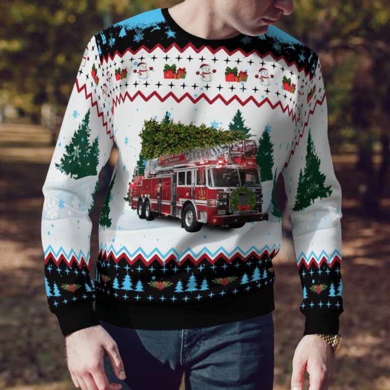 Arlington County Fire Department Christmas sweater, sweatshirt 14