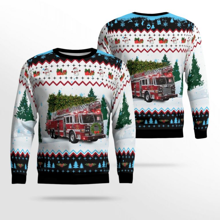 Arlington County Fire Department Christmas sweater, sweatshirt 16