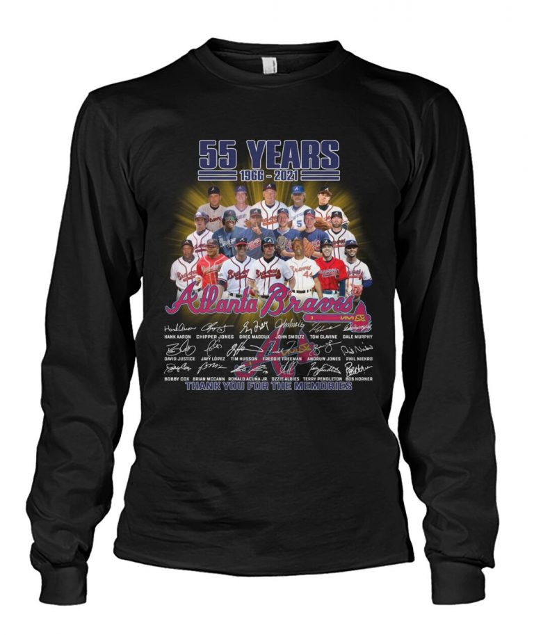 Atlanta Braves MLB 55 years thank you for the memories shirt, hoodie 15