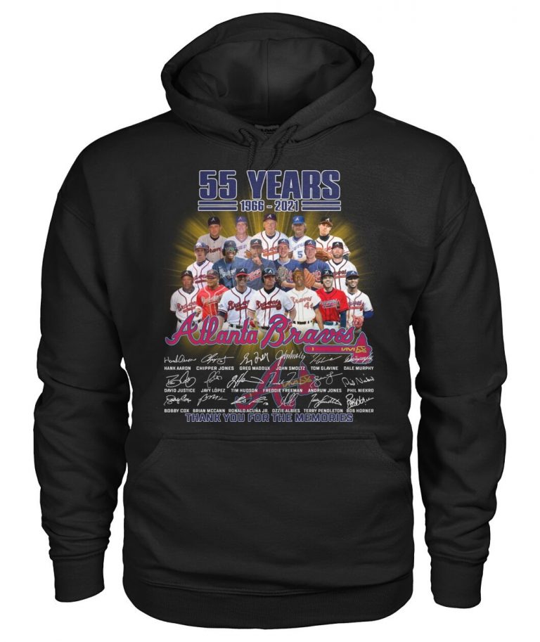 Atlanta Braves MLB 55 years thank you for the memories shirt, hoodie 12