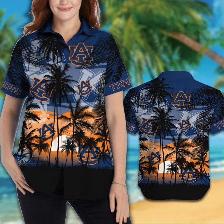 Auburn Tigers Tropical hawaiian shirt 14