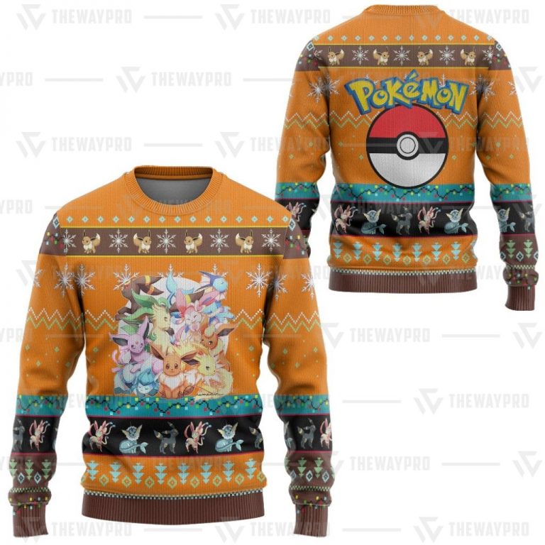 BEST Eevee and Eeveelutions Pokemon Sweater, Sweatshirt 10