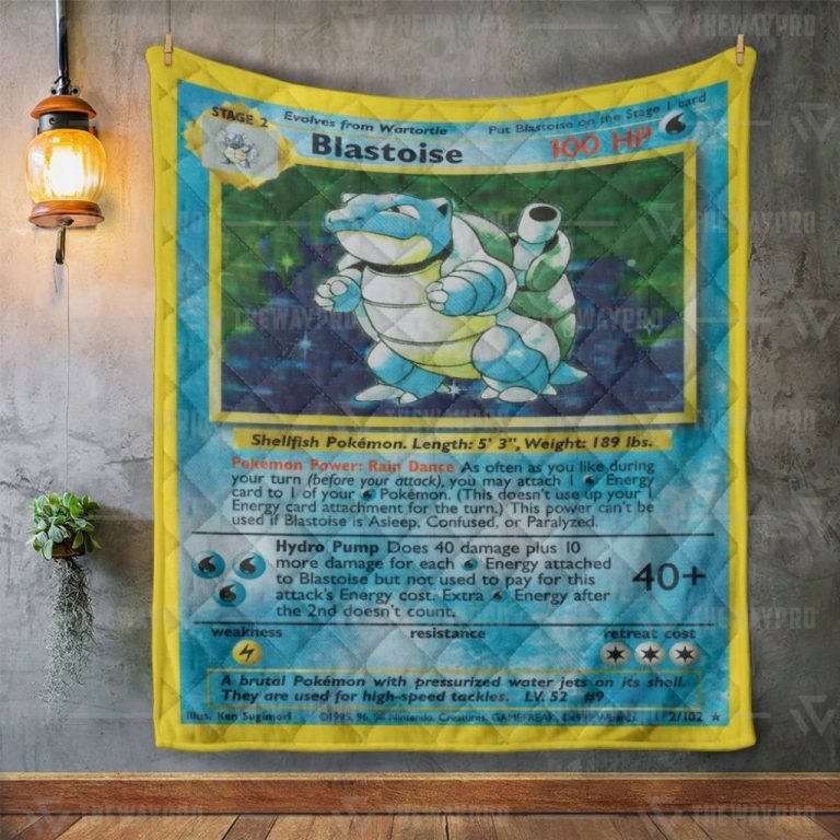 BEST Pokemon Blastoise quilt 10