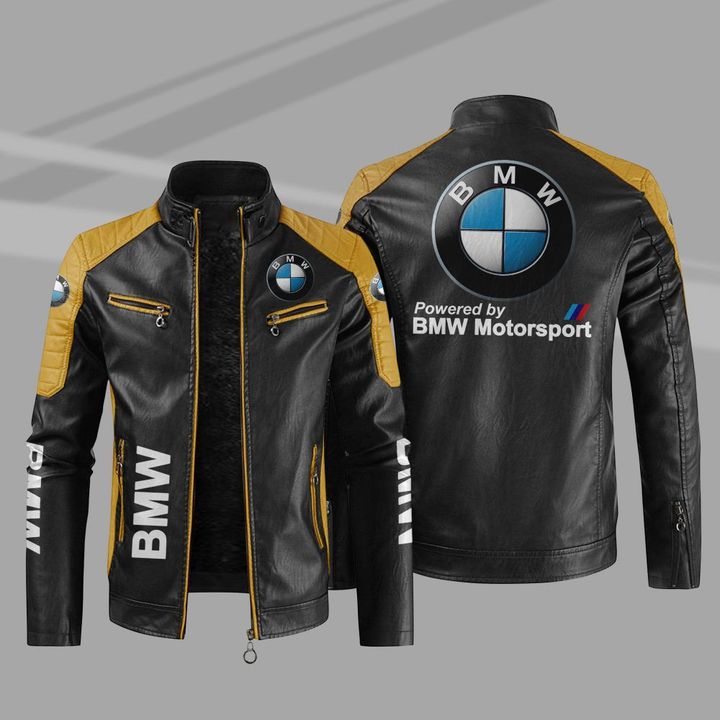 BMW Motorsport block leather jacket 22