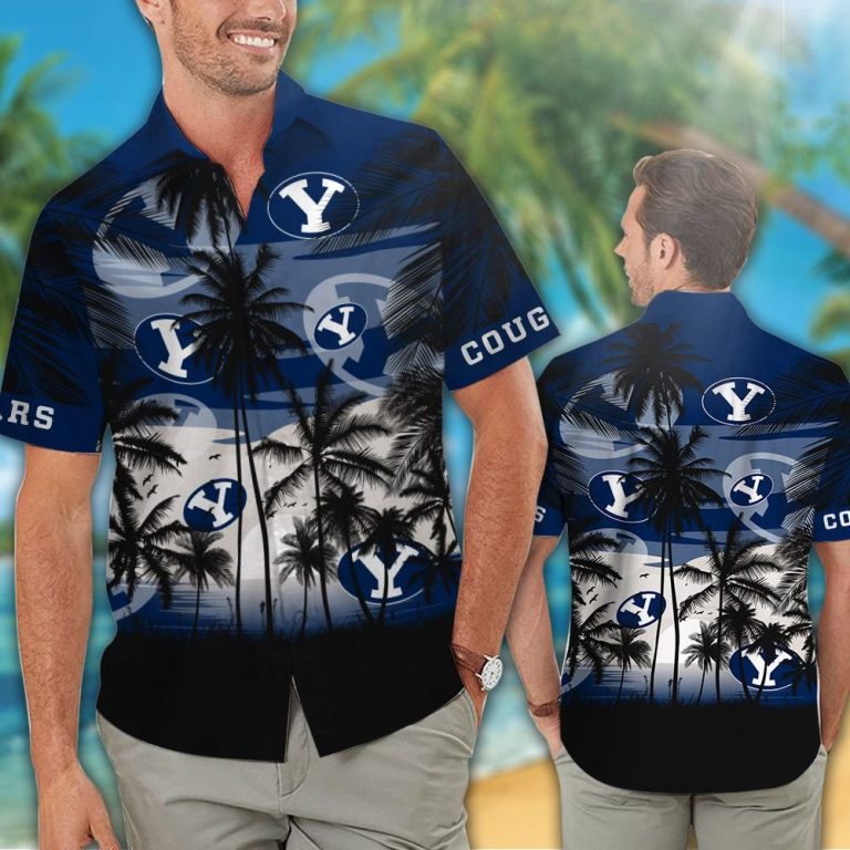 BYU Cougars football Tropical hawaiian shirt 14