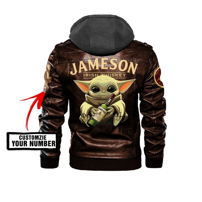 Baby Yoda Jameson custom leather jacket 16