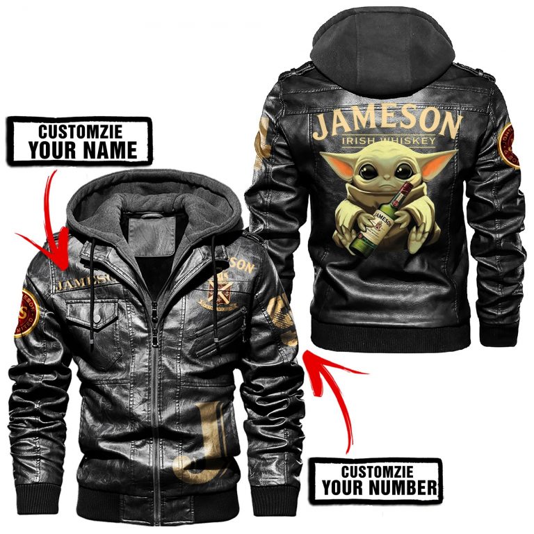 Baby Yoda Jameson custom leather jacket 14